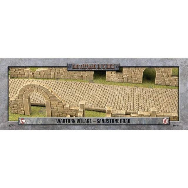 Gale Force Nine Wartorn Village: Cobblestone Road - Sandstone (x6)